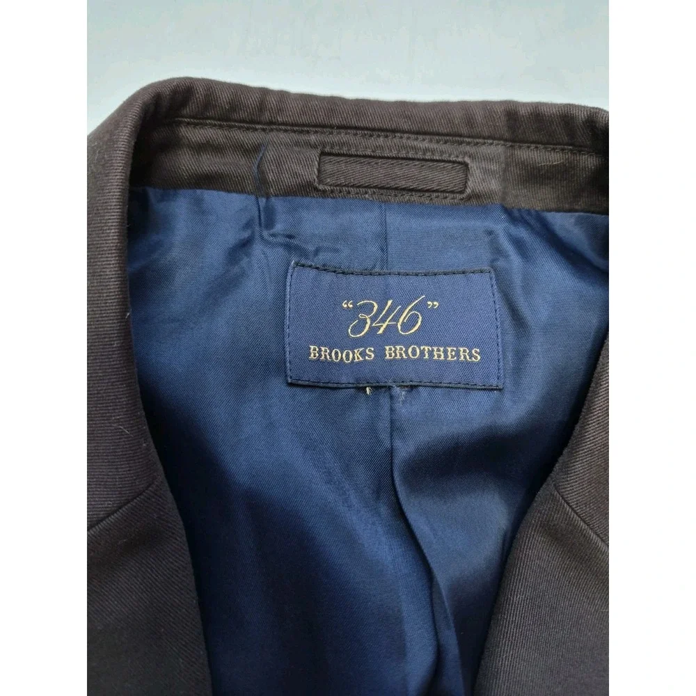 Brooks Brothers 346 Mens Cotton Sport Coat 41R Brown 3 Button Blazer E502
